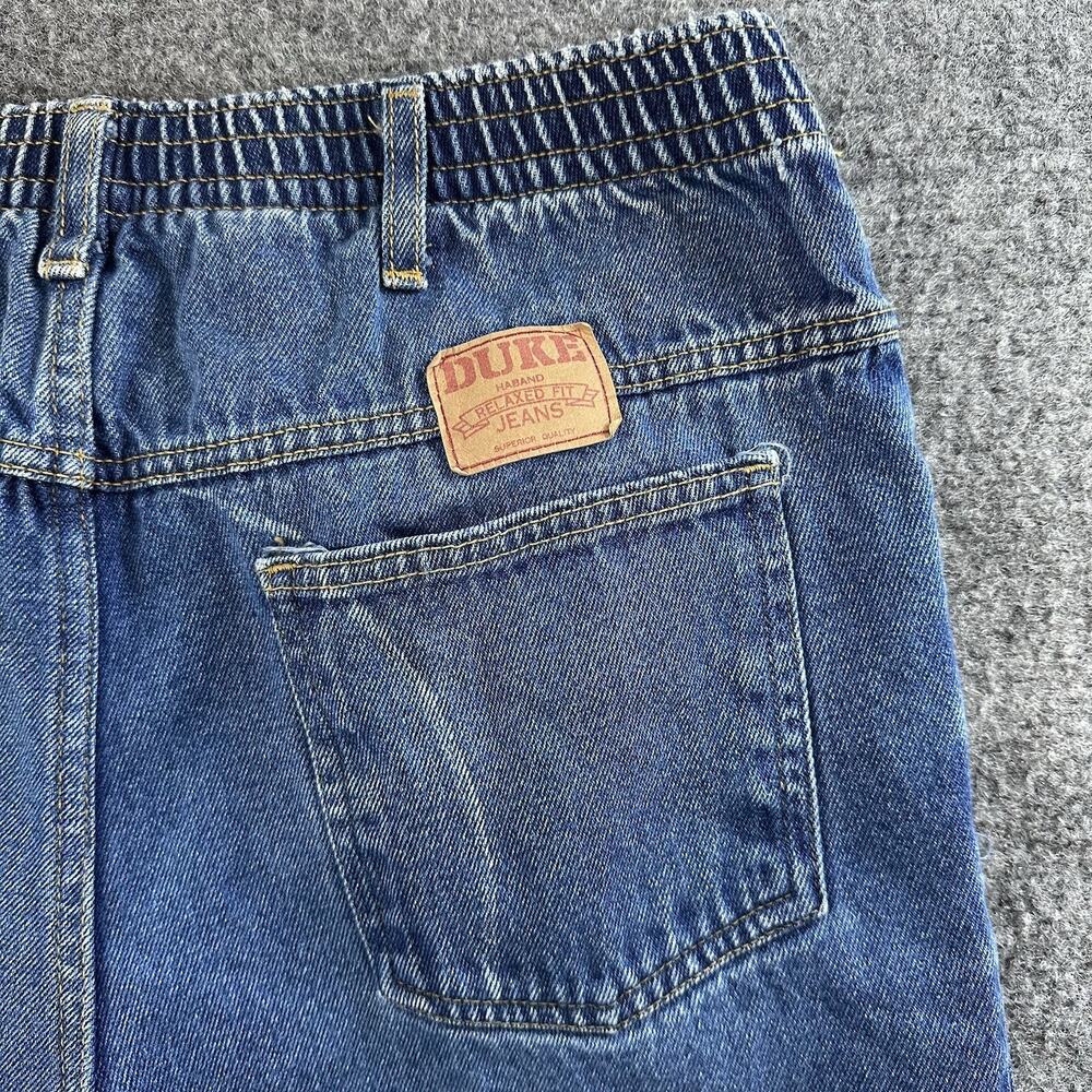 Vintage Haband The Duke Jeans Mens W34 Inseam L Blue Denim Pants 70s 80s Light - Picture 9 of 10